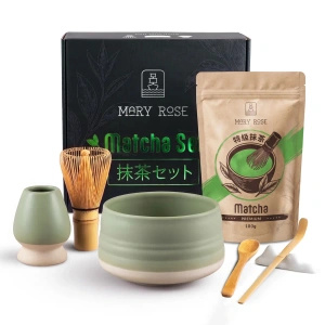 Zestaw prezentowy: matcha + matchawan + bambusowe akcesoria