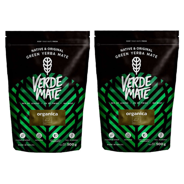 Zestaw Yerba Mate: Verde Mate Organica 2x500g