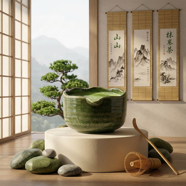 Zestaw do parzenia herbaty matcha: matcha 100g + akcesoria