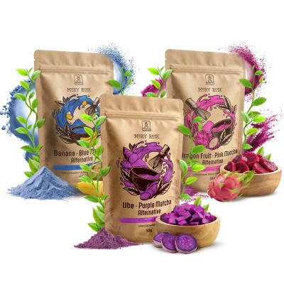 Zestaw Kolorowe Matche: Blue Matcha + Pink Matcha + Purple Matcha