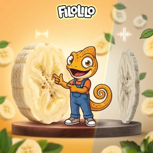 FiloLilo – Banan liofilizowany (plastry) 100 g