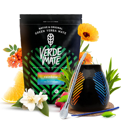 Zestaw Yerba Mate Verde Mate 400g 0,4kg Matero + Bombilla