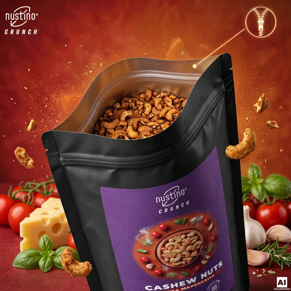 Nustino Crunch – prażone orzechy nerkowca – Pizza Margherita 100 g