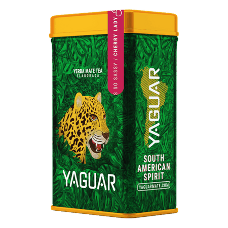 Yerbera – Puszka z Yerba Mate Yaguar Cherry Lady 0,5 kg 