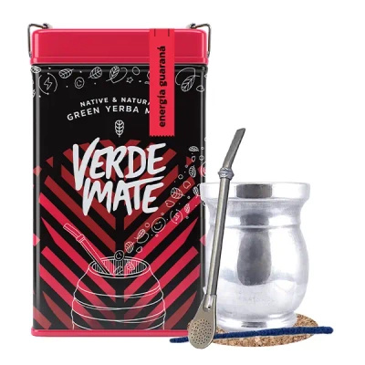 Zestaw Yerbera Verde Mate Energia Guarana 0,5kg Palo Santo