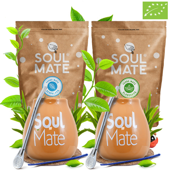 Zestaw Startowy dla dwojga Yerba Mate Soul Mate Organica 500g + Soul Mate Despalada 500g
