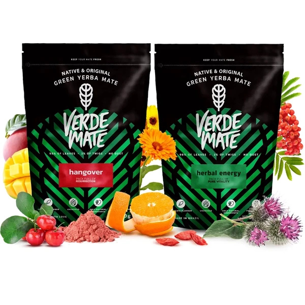 Zestaw Yerba Mate: Verde Mate Herbal Energy + Hangover 2x500g