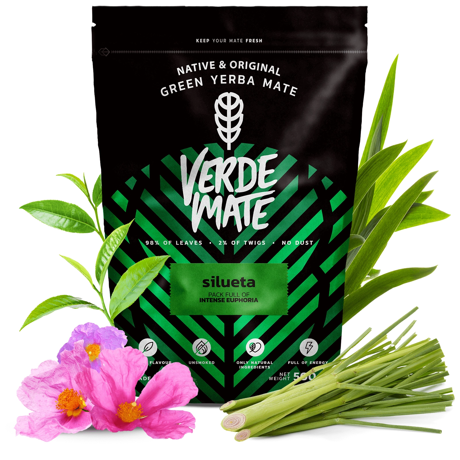 Verde Mate Green Silueta - Zbliżenie