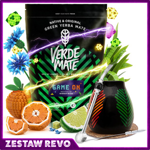 Zestaw gamingowy Yerba Mate: Verde Mate Game On 400g 0,4kg + Matero + Bombilla – PoYerbani x Revo