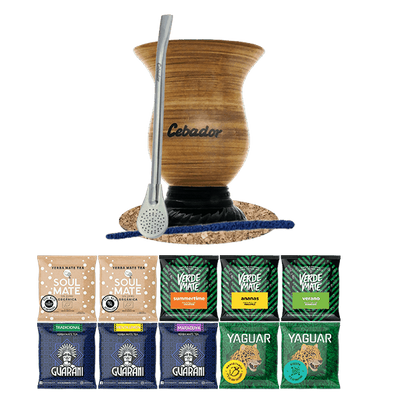 Zestaw Yerba Mate 10x50g + Matero Tykwa