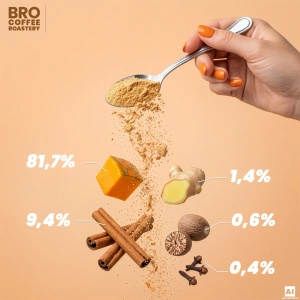 Zestaw do Pumpkin Spice Latte: kawa Bro Coffee Roastery Brazil Guaxupe 1kg + Pumpkin Spice Latte Mix 100g