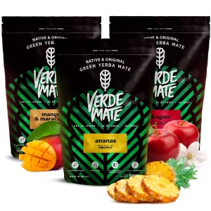 Zestaw yerba mate Verde Mate Green Owocowe 3x500 1,5kg