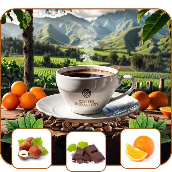 Zestaw prezentowy Bro Coffee Roastery: kawa Amico dall'Italia + krówki + kubek