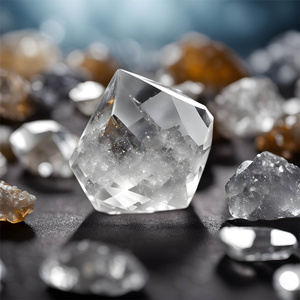 Zestaw naturalnych kamieni i kryształów - ezoteryka, joga, medytacja 9 szt.