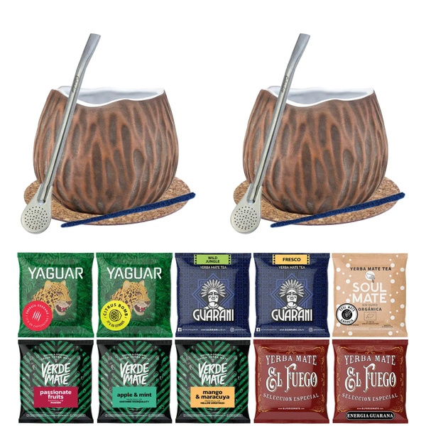 Zestaw startowy dla dwojga Yerba Mate 500g 10x50g