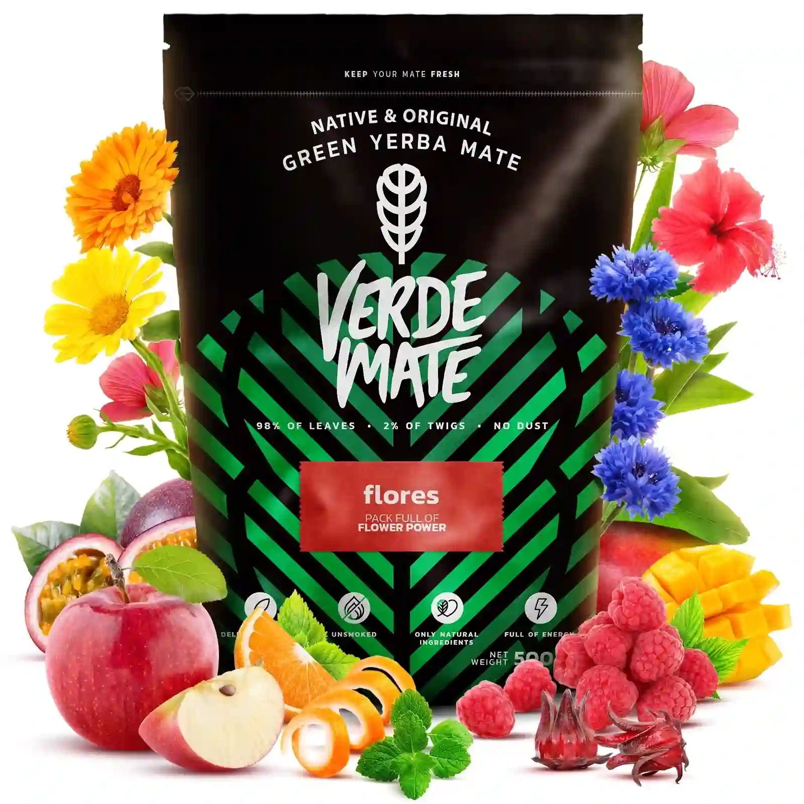 Verde Mate Green Flores - Zbliżenie