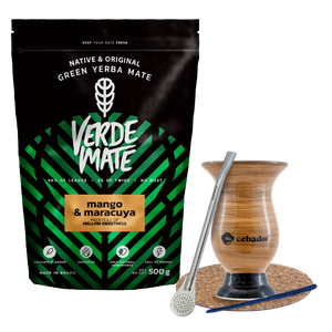 ZESTAW STARTOWY BOMBILLA MATERO + Yerba Mate Green