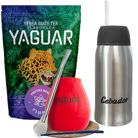 Zestaw Yerba Mate Yaguar Frutas 500g YERBOMOS
