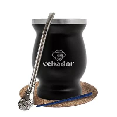 TermoMate Cebador matero termiczne czarne + bombilla