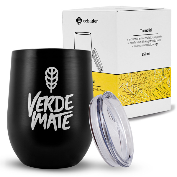 Zestaw do yerba mate: Matero Termiczne TermoLid + 2x bombilla