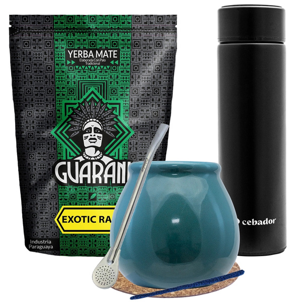 Zestaw Yerba Mate Guarani Exotic 500g + Termos