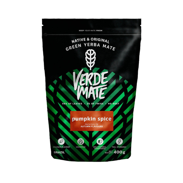 Zestaw Startowy Yerba Mate Verde Mate Pumpkin Spice 500g + Tykwa Caldero Kociołek