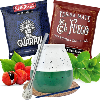 Zestaw do yerba mate Tykwa + Bombilla 100g