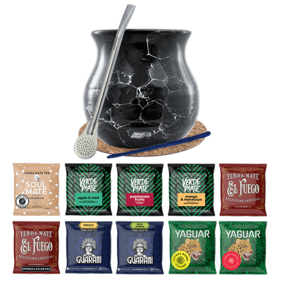 Zestaw Yerba Mate 10x50g Tykwa Bombilla 500g