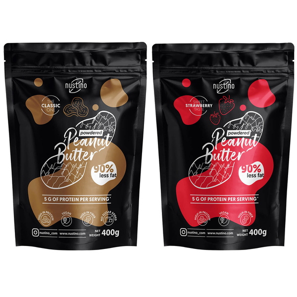 Zestaw Masło Orzechowe w Proszku Nustino 2x400g