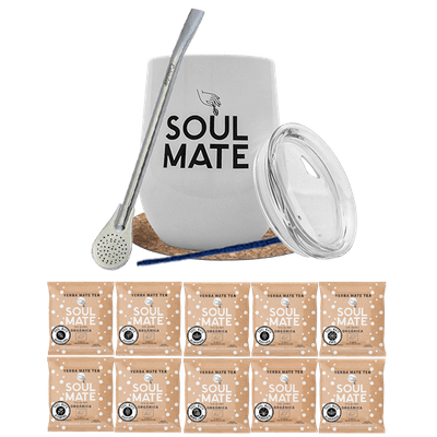 Zestaw Yerba Mate: próbki Soul Mate 10x50g + TermoLid + Bombilla
