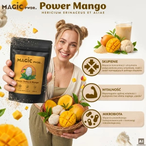 Magic Pwdr – Power Yerba & Mango – Focus & Gut Blend 400 g