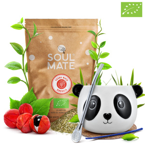 Zestaw Yerba Mate Soul Mate Energia 500g Tykwa + Bombilla