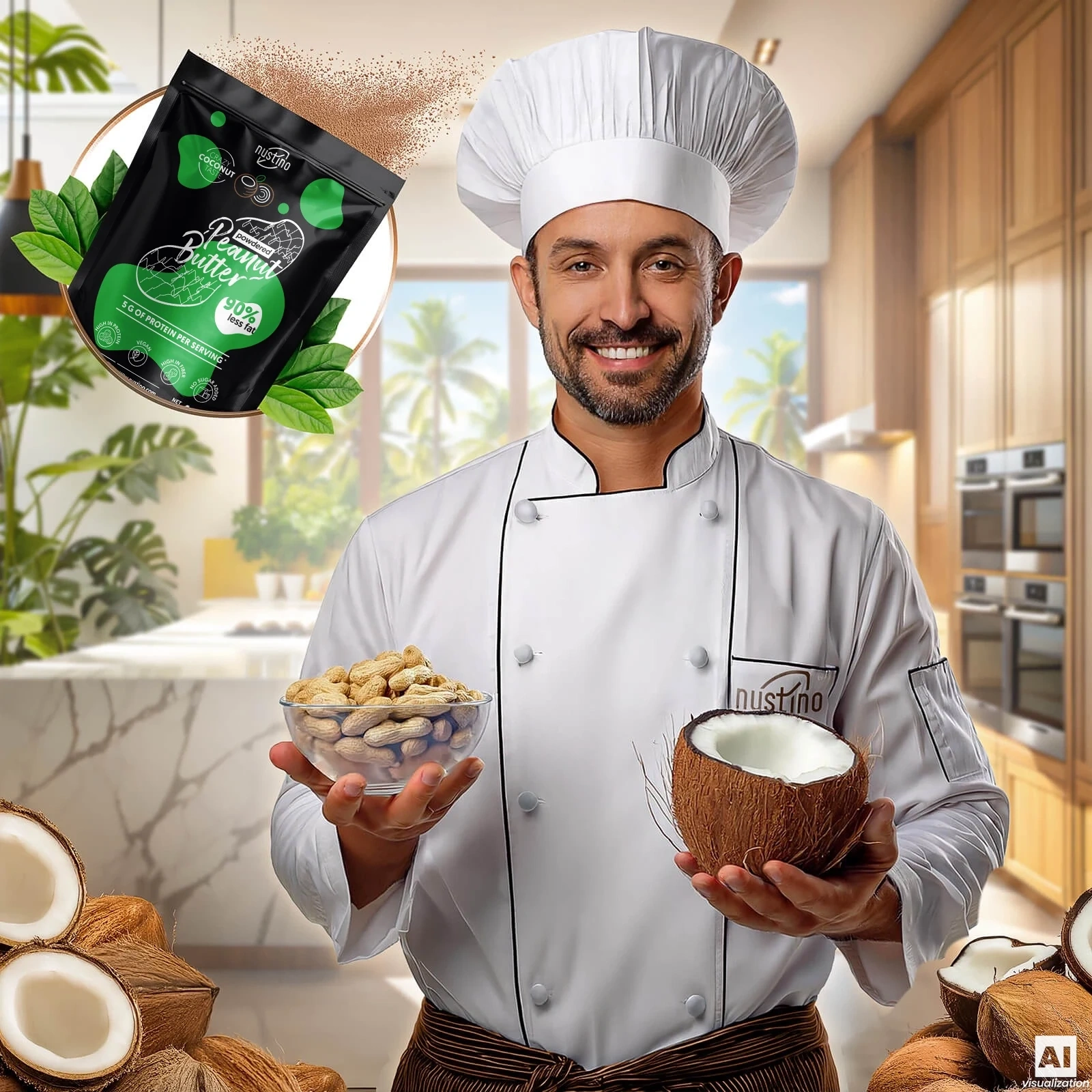 Masło orzechowe w proszku Nustino Coconut