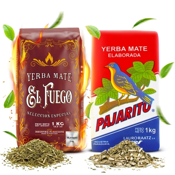 Zestaw Yerba Mate Elaborada: El Fuego 1kg + Pajarito 1kg