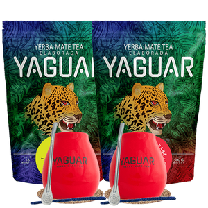 Zestaw Startowy dla dwojga Yerba Mate Yaguar Energia 500g + Yaguar Limon 500g