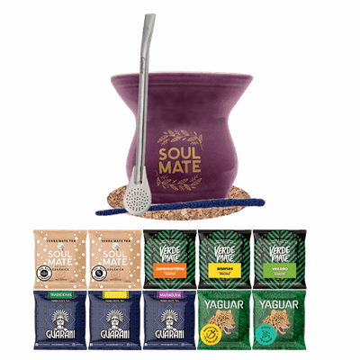 Zestaw startowy Yerba Mate Tykwa Bombilla 10x50g