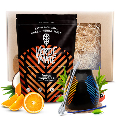 Zestaw Prezentowy Yerba Mate Verde Mate 400g 0,4kg Matero + Bombilla