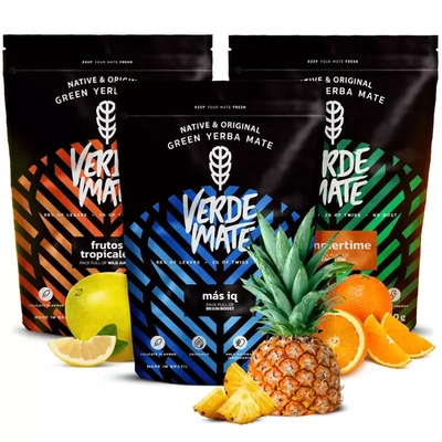 Zestaw Yerba Mate Verde Green Owocowe 3x500 1,5kg