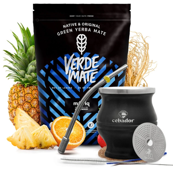 Zestaw Yerba Verde Mate Mas IQ 0,5kg + TermoColador