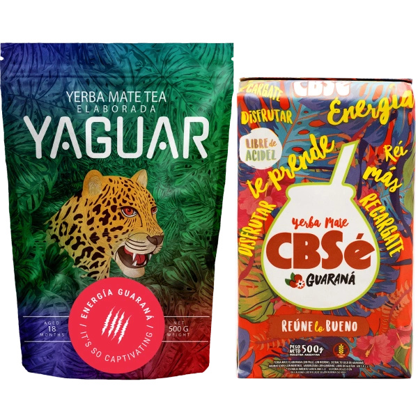 Zestaw Yerba Mate CBSe Yaguar Energia 2x500g 1kg