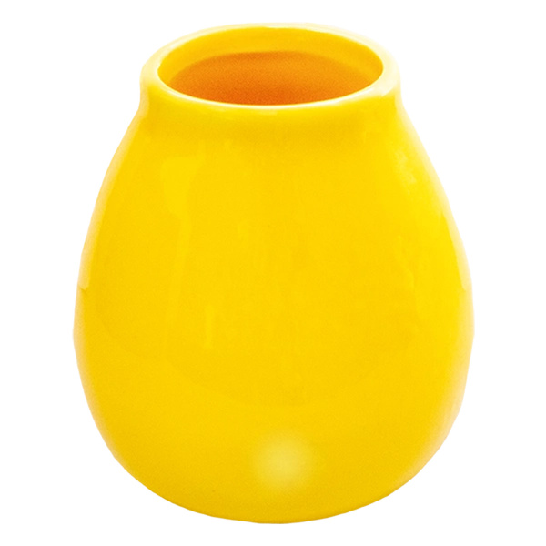 (II. kategoria) Tykwa Ceramiczna żółta z logo Yaguar