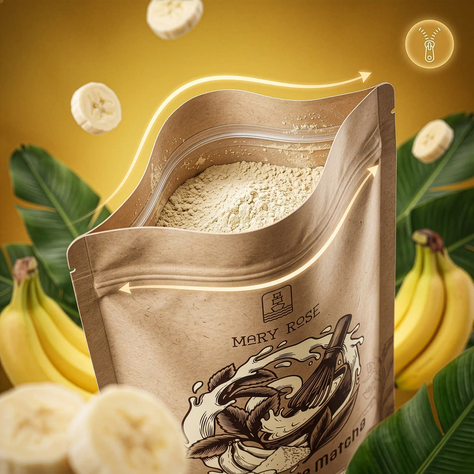Mary Rose White Matcha Banan