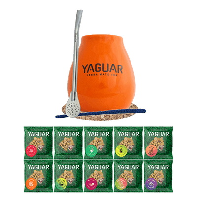 Zestaw Yerba Mate Yaguar 500g Tykwa Bombilla 10x50