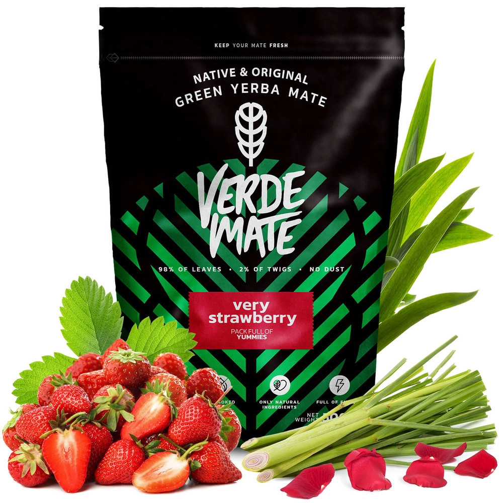 Verde Mate Green Very Strawberry - Zbliżenie