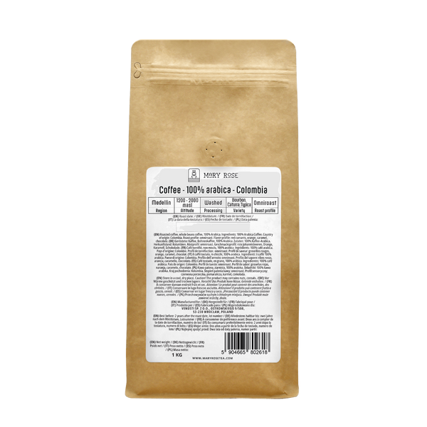 Mary Rose - Kawa ziarnista Colombia Medellin premium 1 kg