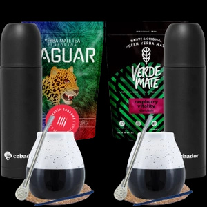 Zestaw bombilla Yerba Mate Yerbomos dla dwojga 1kg