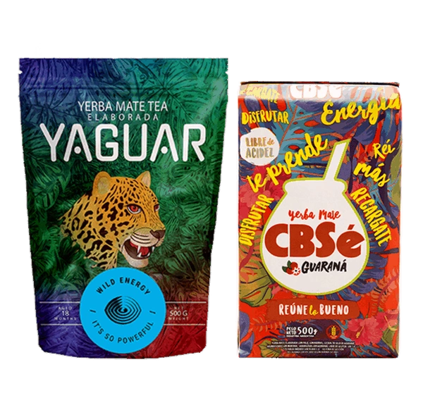 Yerba Mate CBSe Energia + Yaguar Wild 2x500g 1kg