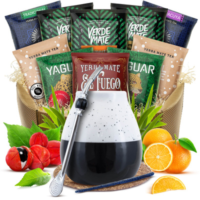 Zestaw prezentowy tykwa bombilla 10x50g Yerba Mate