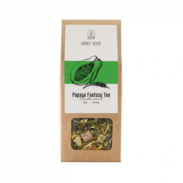 Mary Rose - Herbata Zielona Papaya Fantasy - 50 g