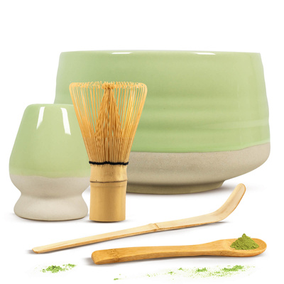 Zestaw akcesoriów do parzenia herbaty matcha